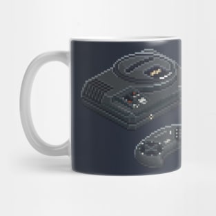 Sega Megadrive Pixel Art Retro Videogame Console Mug